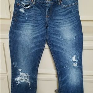 Ruehl No.925 distressed denim jeans